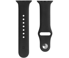 Evelatus Apple Watch 42/44/45mm Silicone Loop Watch Straps (140mm M/L) Juodas