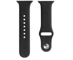 Evelatus Apple Watch 42/44/45mm Silicone Loop Watch Straps (140mm M/L) Juodas