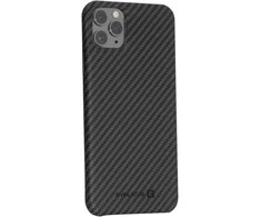 Evelatus Apple iPhone 11 Pro Max aukščiausios kokybės anglies pluošto dėklas ECCI11, juodas