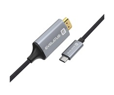 Kabelis USB Evelatus USB-C - HDMI 2 m Juodas (TPC04)