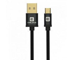 Kabelis USB Evelatus Kabelis microUSB 1.2m Evelatus EDC02 paauksuotas BL