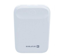 Evelatus EPB07 10000mAh Kompakts Power Bank x2 USB Ātrs 18W uzlāde Balta