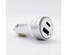 Evelatus - Evelatus Quick Car Charger QCC03, QCC03WH Baltas