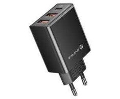 Evelatus ETC06 Premium Tīkla Adaptīvs Lādētājs EU 3 Portu 32W USB-C / USB-A2 ETC06 Melna