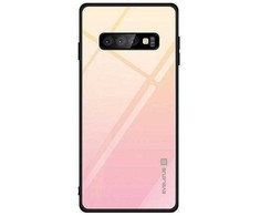 Dėklas Evelatus Huawei P Smart 2019 Gradient Glass Case 1 Mild Melon