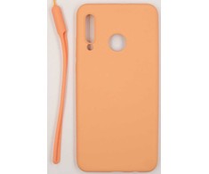 Evelatus Huawei P30 Lite Soft Touch Silikoninis dėklas with Strap Rožinė