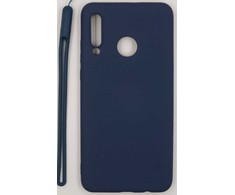 Evelatus Huawei P30 Lite Soft Touch Silikoninis dėklas with Strap Dark Mėlyna