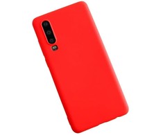 Evelatus Huawei P30 Nano Silikoninis dėklas Soft Touch TPU Raudona