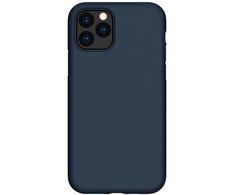 Dėklas Evelatus Apple iPhone 11 Pro Max Premium Soft Touch Silicone case Midnight Mėlyna