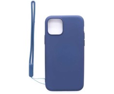 Evelatus Apple iPhone 11 Pro Soft Touch Silikoninis dėklas with Strap Dark Mėlyna