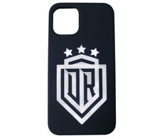 Evelatus iPhone 12 Pro Soft Touch Silikoninis dėklas DR Logo N1 Baltas Juodas