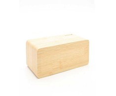 Evelatus EMC01 Digitāls Koka kubs Pulkstenis Modinātājs uzrāda mitrumu temperatūru + USB lādētājs Dzeltens