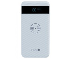 Evelatus EPB05 10000mAh Power Bank X2 USB / Micro USB-C Lightning + 10W bezvadu uzlādētājs balts