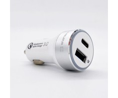 Evelatus - Evelatus Quick Car Charger QCC03, QCC03WH Baltas
