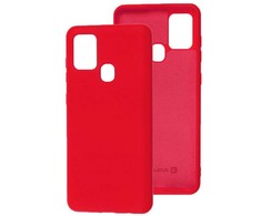 Evelatus Samsung Galaxy A21s Nano Silikoninis dėklas Soft Touch TPU Raudona
