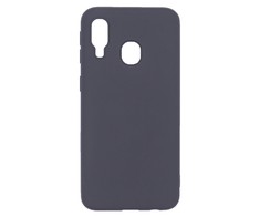 Evelatus Samsung Galaxy A40 Nano Silikoninis dėklas Soft Touch TPU Juodas
