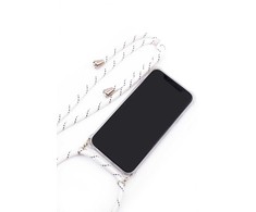 Dėklas Evelatus Samsung A50s Case with rope Baltas Stripes Transparent