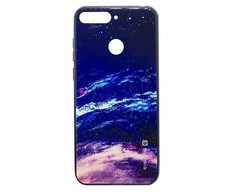 Dėklas Evelatus Samsung A7 2018 Picture Glass Case Starry Night