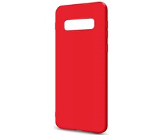 Evelatus Samsung Galaxy 10 Plus Premium Soft Touch Silikoninis dėklas Raudona