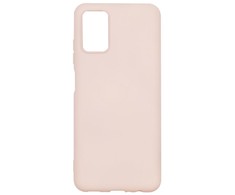 Evelatus Samsung Galaxy A03s Nano Silikoninis dėklas Soft Touch TPU rusvai gelsvas