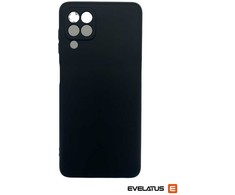 Evelatus Samsung Galaxy A22 4G Nano Silikoninis dėklas Soft Touch TPU Juodas