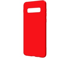 Evelatus Samsung Galaxy S10 Premium Soft Touch Silikoninis dėklas Raudona