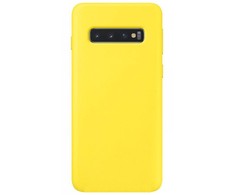 Evelatus Samsung Galaxy S10e Premium Soft Touch Silikoninis dėklas Light Geltona