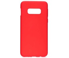 Evelatus Samsung Galaxy S10e Premium Soft Touch Silikoninis dėklas Raudona