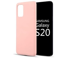 Evelatus Samsung Galaxy S20 Nano Silikoninis dėklas Soft Touch TPU rusvai gelsvas