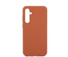 Evelatus Samsung Galaxy S23 FE Premium Soft Touch Silikoninis dėklas Saddle Brown