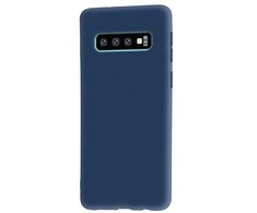 Evelatus Samsung Galaxy S10+ Nano Silikoninis dėklas Soft Touch TPU Dark Mėlyna