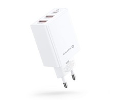 Evelatus ETC06 Premium 32W adaptīvs 3 Portu 5V-12V 2x USB / USB-C Tīkla lādētājs Bats