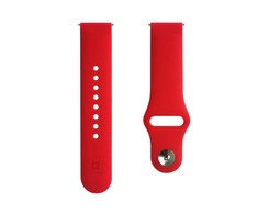 Evelatus 22mm Silicone Loop Watch Straps (S/M 110mm) Raudona