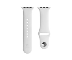 Evelatus Apple Watch 38/40/41mm Silicone Loop Watch Straps (110mm S/M) Baltas