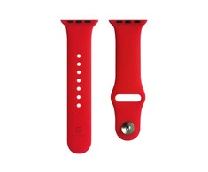 Evelatus Apple Watch 38/40/41mm Silicone Loop Watch Straps (110mm S/M) Raudona
