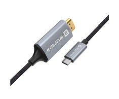 Kabelis USB Evelatus USB-C - HDMI 2 m Juodas (TPC04)