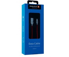 Evelatus - MicroUSB cable EDC04 Raudona