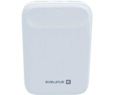 Evelatus EPB07 10000mAh Kompakts Power Bank x2 USB Ātrs 18W uzlāde Balta