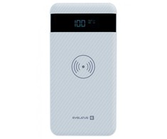 Evelatus EPB05 10000mAh Power Bank X2 USB / Micro USB-C Lightning + 10W bezvadu uzlādētājs balts