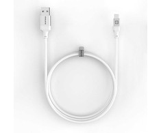Evelatus USB A to C, 1.2M Aluminum housing braiding Baltas