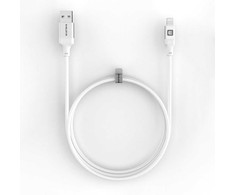 Evelatus USB A to Lightning, Cable 1.2M ( MFI11CL )Aluminum housing braiding Baltas