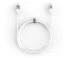Evelatus USB C to C Cable 1.2M 60W / 20V3A Aluminum housing braiding Baltas