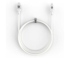 Evelatus USB C to Lightning Cable 1.2M 60W (MFI09) Aluminum housing braiding Baltas