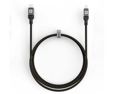 Evelatus USB C to Lightning Cable 1.2M 60W (MFI09) Aluminum housing braiding Juodas