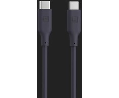 Evelatus FlexCharge III USB-C uz USB-C 60W ātrās uzlādes silikona kabelis 1.2M mėlynas
