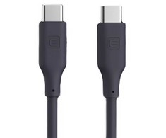 Evelatus USB C to USB C Silicone Cable 1.2M 60W / 20V3A Warm Gray