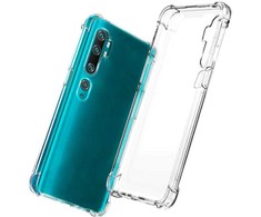 Evelatus Xiaomi Mi Note 10 Military Shockproof Silikoninis dėklas TPU Transparent