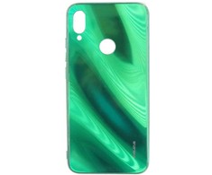 Evelatus Xiaomi Note 7 Vanduo Ripple Full Color Electroplating Tempered Glass Case Žalias