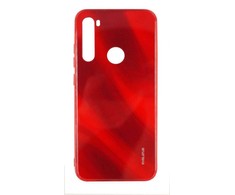 Evelatus Xiaomi Xiaomi Redmi Note 8 / Redmi Note 8 2021 Vanduo Ripple Full Color Electroplating Tempered Glass Case Raudona