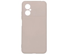 Evelatus Xiaomi Poco M4 5G Nano Silikoninis dėklas Soft Touch TPU rusvai gelsvas